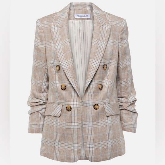 Veronica Beard Jackets & Blazers - Veronica Beard Beacon Dickey Linen Blazer (Size 2)